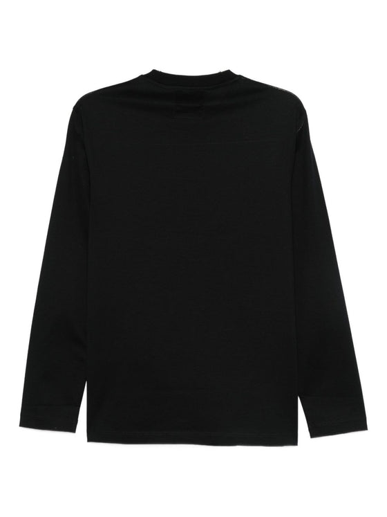 Emporio Armani Long-sleeved cotton T-shirt