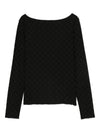 Emporio Armani Jacquard jersey sweater with geometric pattern