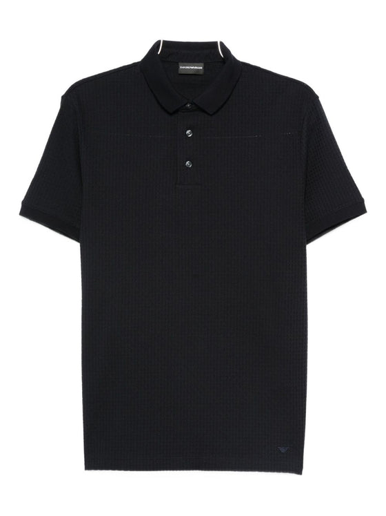 Emporio Armani Short-sleeved cotton polo shirt