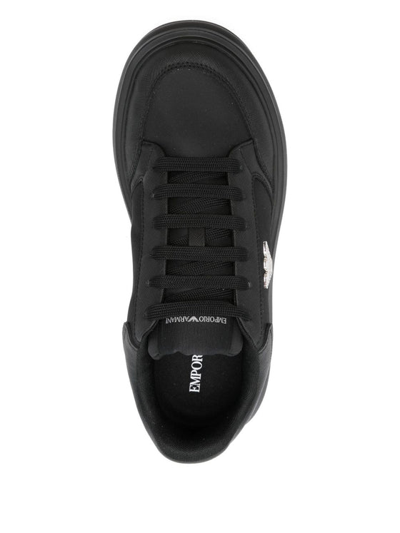 EMPORIO ARMANI EXCLUSIVE Panelled lace-up sneakers