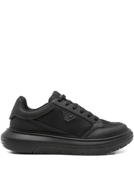 EMPORIO ARMANI EXCLUSIVE Panelled lace-up sneakers