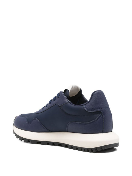 EMPORIO ARMANI EXCLUSIVE Logo-appliqué panelled sneakers