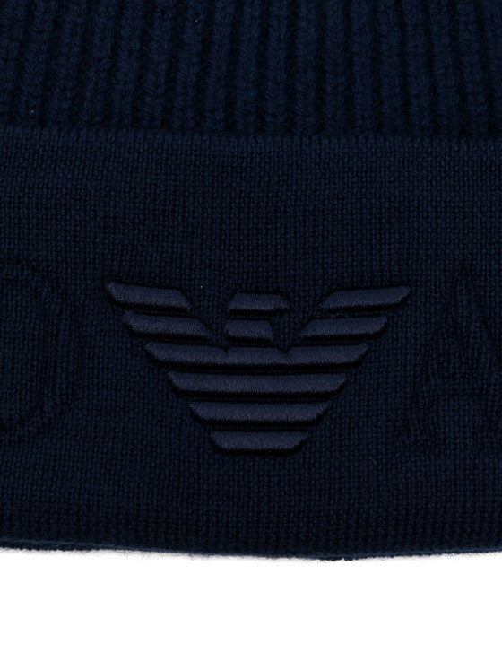 Emporio Armani Logo wool beanie