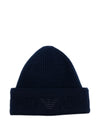 Emporio Armani Logo wool beanie