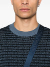 Emporio Armani Wool sweater with printed logo