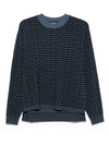 Emporio Armani Wool sweater with printed logo