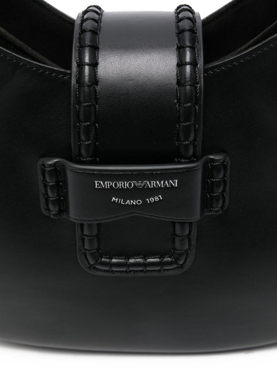 Emporio Armani braided-detail tote bag