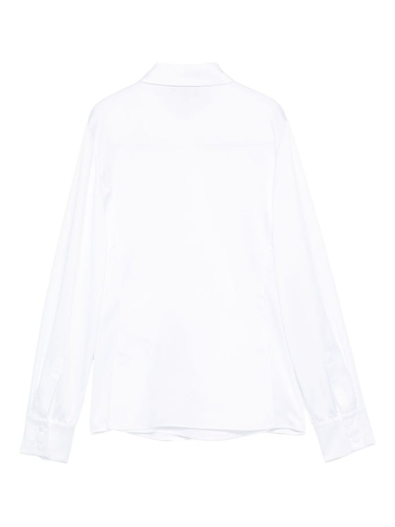 Emporio Armani Wrap-front button-detail blouse