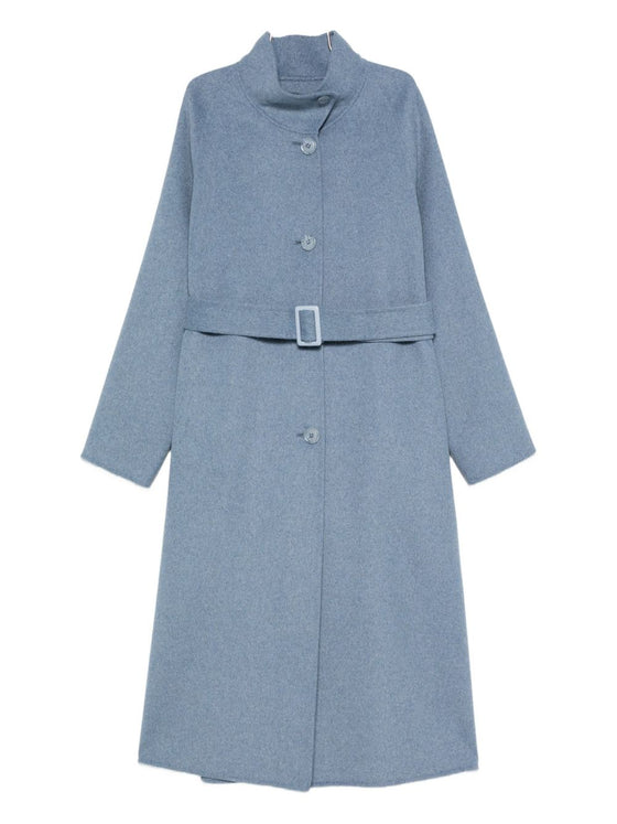 Emporio Armani Belted stand-collar coat