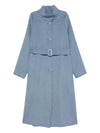 Emporio Armani Coats Clear Blue