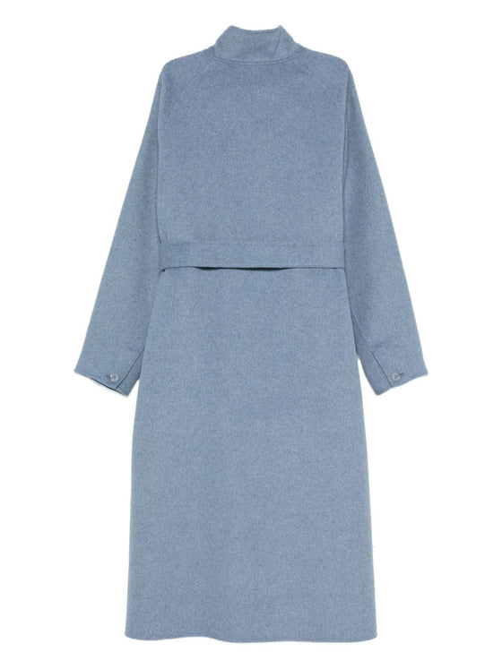 Emporio Armani Belted stand-collar coat