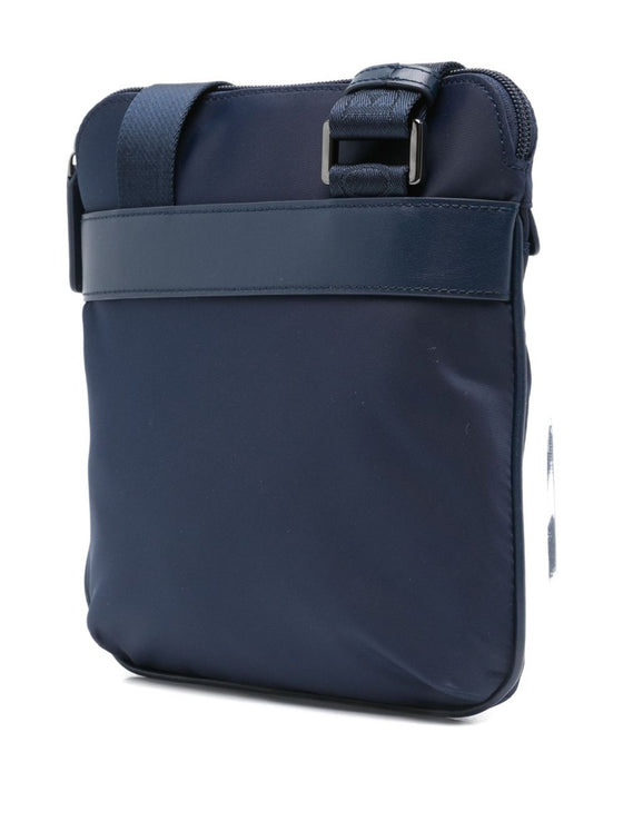 Emporio Armani ASV recycled-nylon flat shoulder bag