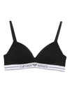 Emporio Armani ASV organic-cotton, padded triangle bra with logo underband