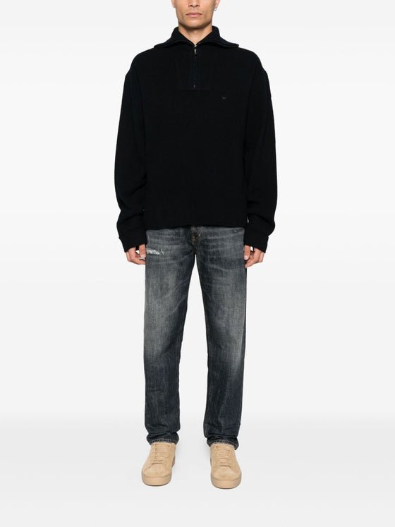 Emporio Armani Sweaters Blue