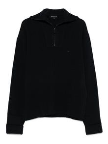  Emporio Armani Half-zip wool sweater