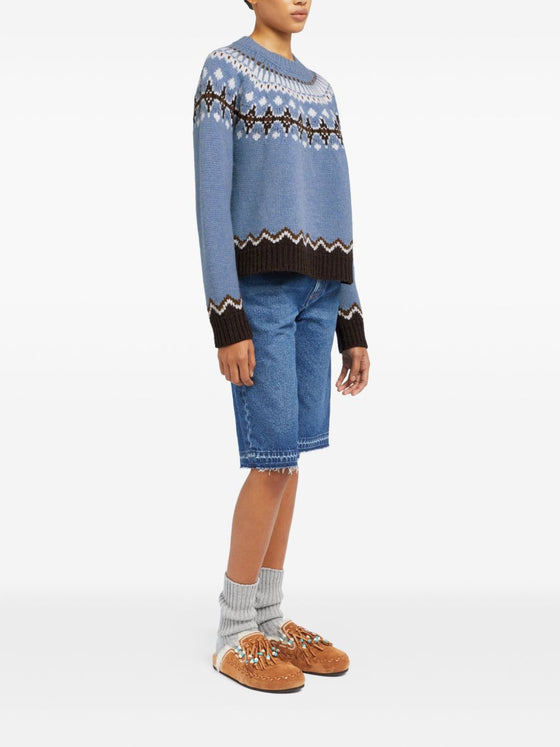 Alanui Sweaters Clear Blue