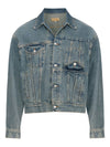 MM6 Maison Margiela Coats Clear Blue
