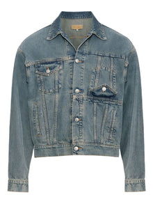  MM6 Maison Margiela Coats Clear Blue