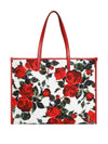 Dolce & Gabbana Large rose-print shoulder bag