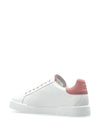 Dolce & Gabbana-Portofino Light Strobel sneakers in white and pink calf leather