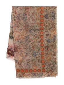  Pierre Louis Mascia Printed cashmere scarf