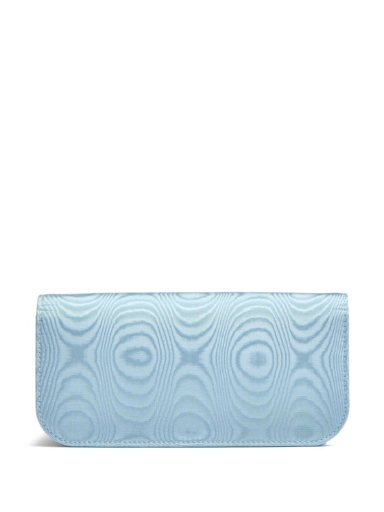 Valentino Garavani Locò Moiré Fabric Clutch with Jewel Logo