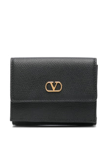  Valentino Garavani Vlogo leather wallet