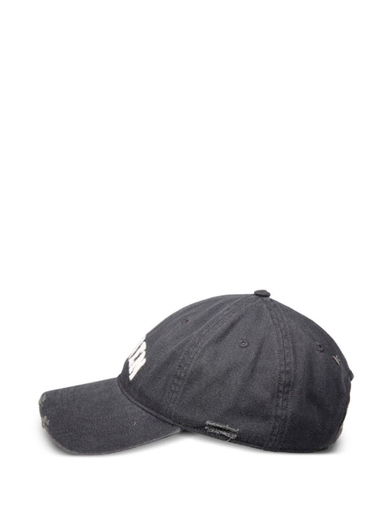 Golden Goose cotton baseball cap with a lived-in finish