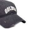 Golden Goose cotton baseball cap with a lived-in finish