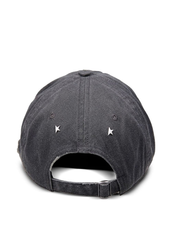 Golden Goose cotton baseball cap with a lived-in finish