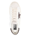 Golden Goose Hi Star in white nappa with leather star and heel tab