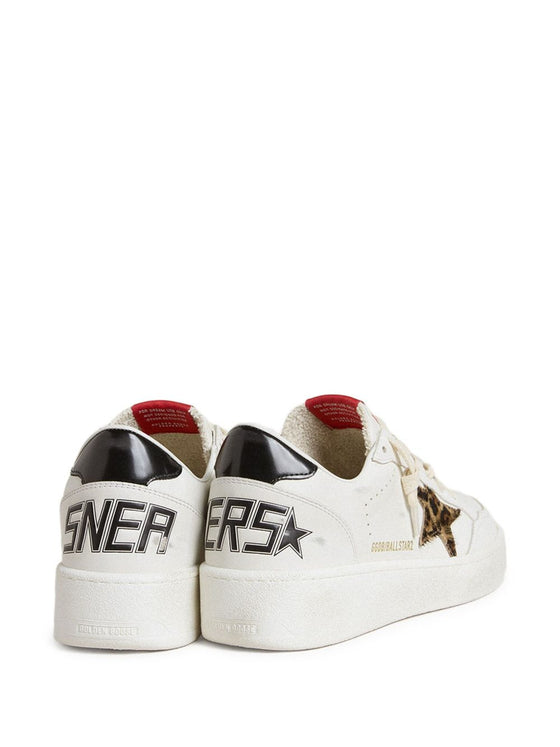 Golden Goose Ball Star with Leo pony skin star and black laminated leather heel tab