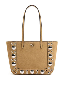  Valentino Garavani Nellcôte Mini Suede Shopping Bag