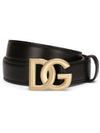 Dolce & Gabbana DG Logo leather belt