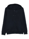 Emporio Armani Logo-detail hooded zip-up sweatshirt
