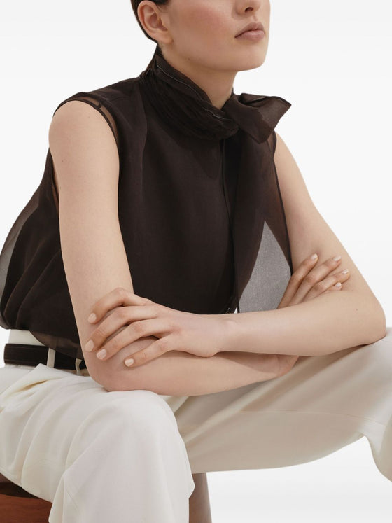Brunello Cucinelli Top Brown