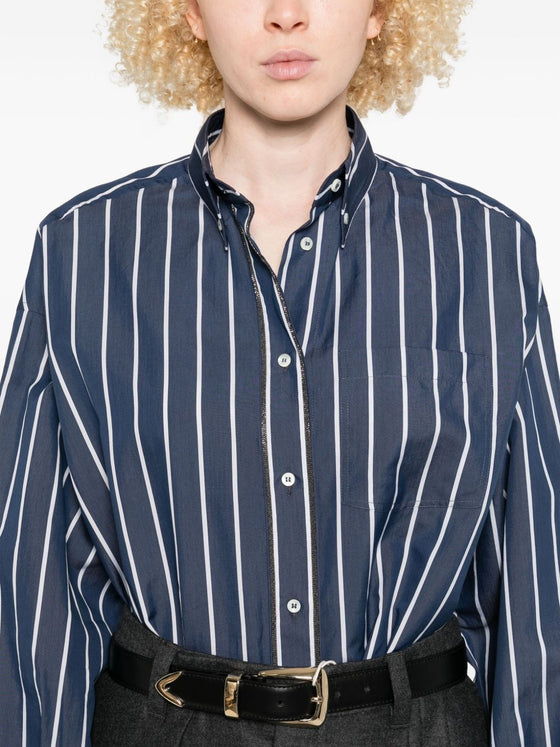 Brunello Cucinelli Shirts Blue