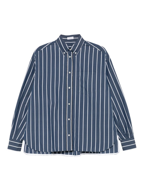 Brunello Cucinelli Shirts Blue