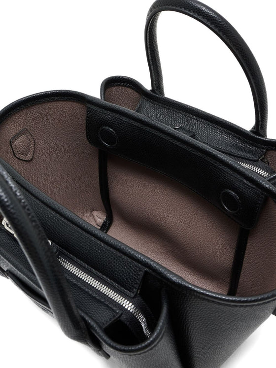 Emporio Armani Small shopper with palmellato finish