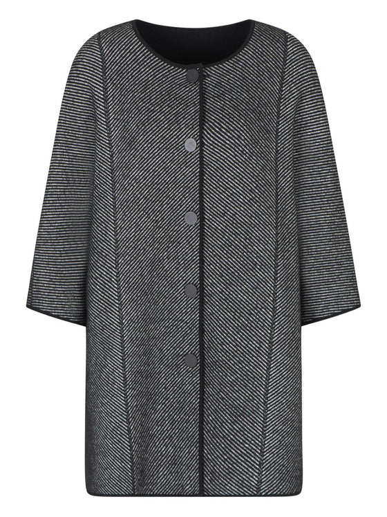 Emporio Armani Cape in double-faced virgin wool fabric stitch