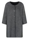 Emporio Armani Cape in double-faced virgin wool fabric stitch