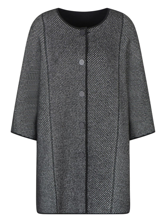 Emporio Armani Cape in double-faced virgin wool fabric stitch