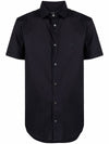 Emporio Armani Logo-embroidered short-sleeved shirt