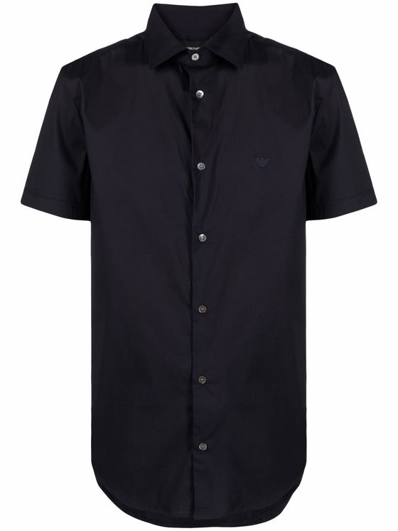 Emporio Armani Logo-embroidered short-sleeved shirt