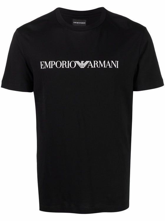 Emporio Armani Pima jersey T-shirt with logo print