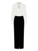 Emporio Armani ASV Jeu de Cartes Velvet Two-Piece Dress