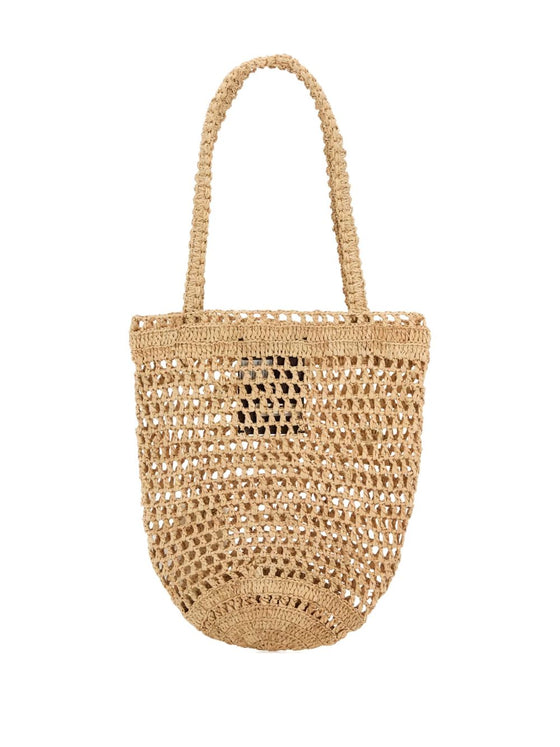 Chloé Summer Banana small rafia tote