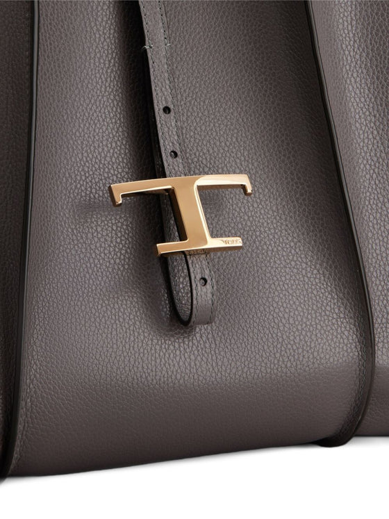 Tod's T Timeless Medium Leather Shopping Bag