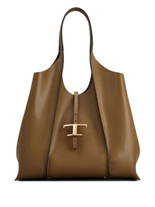  Tod's T Timeless Medium Leather Shopping Bag