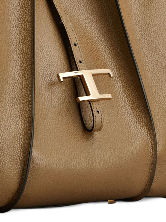Tod's T Timeless Medium Leather Shopping Bag
